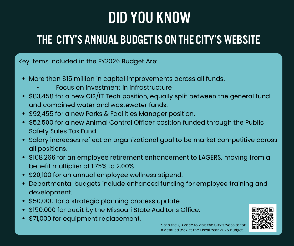 the City&rsquo;s Budget on the City&rsquo;s Website